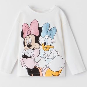 SOLD. Zara Disney long sleeve shirt Minnie and Daisy